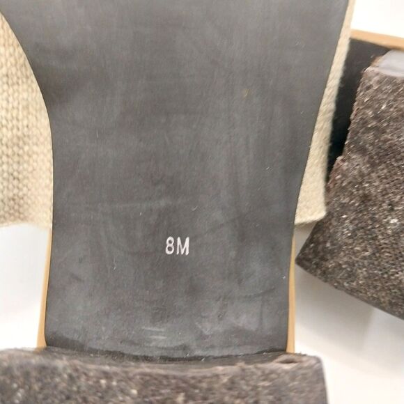 Karen Scott Sandals 8 Medium Tan And Brown #S005 - Picture 8 of 8